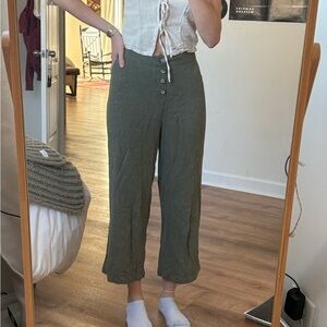 Aeropostale Olive Green Straight Leg Pants
